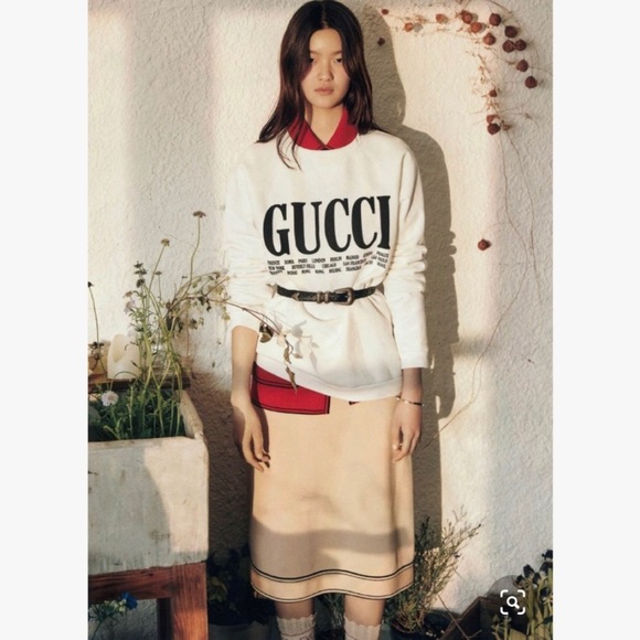 NWT Authentic Gucci Fine Wool Needle Stitch Skirt​ - Picture 8 of 8